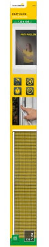 Schellenberg 70475 Fliegengitter Fenster Easy Click mit Pollenschutz Gewebe ohne bohren, Pollenschutzgitter einfach Einklicken, Fensternetz problemlos austauschbar, 130 x 150 cm, Anthrazit