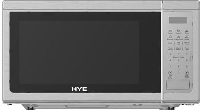 HYE Freestanding Digital Microwave Oven 30L, 1000W Silver Microwave with Preset Functions, Defrost, Timer, Push Buttons, Number Pad, Compact Countertop Design & Modern Style – SA01DM3010S13