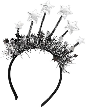 Bandeaux de fête pour femme | Bijou de tête à paillettes avec étoiles – Costume serre-tête décoration de fête | Pour soirée de Noël, fête, anniversaire, bureau, école, costume, séance photo, femmes