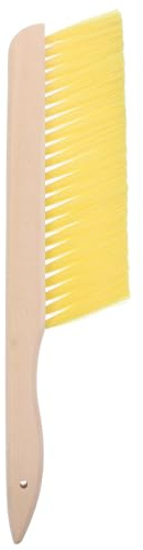 Portable Sweeping Brush with Wooden Handle, Yellow Wood Plastic Tool