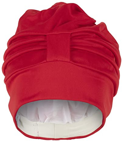 Fashy Stoffbadehaube mit verstellbarem Klettverschluss, rot, 3473 40