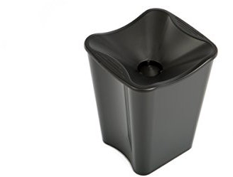 Koala Escupidera de Cata 2 en 1 con Función de Cubitera – 2,5 L, para 1-2 Botellas – Apilable, Reutilizable – Ideal para Eventos, Vino y Hostelería - Color Negro