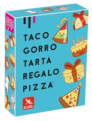 Ludilo - Taco Gorro Tarta Regalo Pizza | Juegos De Mesa Niños 8 Años | Juego De Cartas De 3 A 8 Jugadores | Juegos Reunidos | Regalo Niño 8 Años O Más