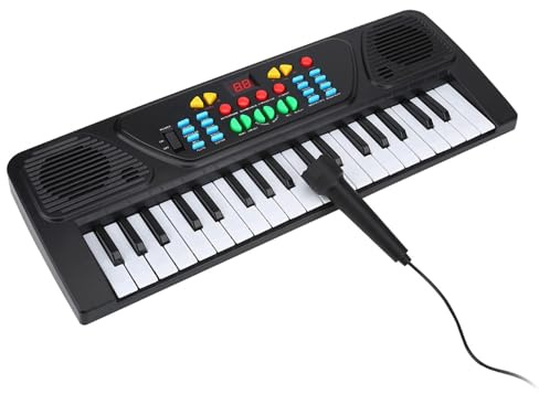 Clavier de Piano Électronique pour Enfants, 37 Touches, avec Microphone, Instrument de Musique Numérique