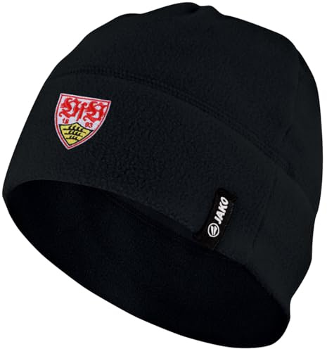 JAKO VfB Stuttgart Fleecemütze schwarz VfB 1893 Mütze Fanartikel Bundesliga