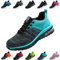 Nasogetch Sicherheitsschuhe Damen Herren Stahlkappenschuhe Arbeitsschuhe Sportlich Atmungsaktiv Türkis EU 47