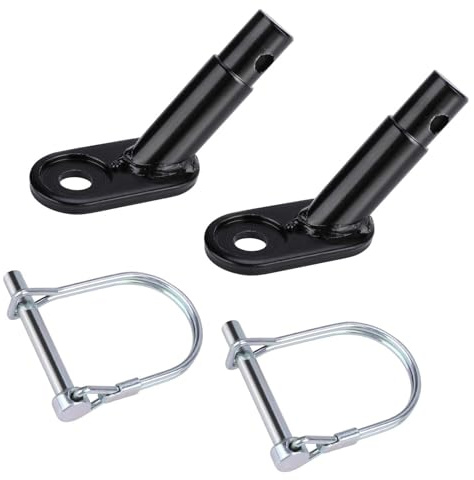 Fokroin Pack of 2 Bicycle Trailer Coupling, Dog Trailer Coupling for Bicycle, Bicycle Towing Hitch with for Any Standard Pram, Trailer Hitch Bicycle Prevents Swinging Up