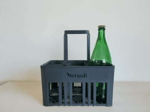 BERARDI | Panier porte-bouteille 6 places (gris anthracite)