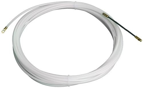 pasacables de poliamida 4mm x 10m, color blanco, ideal para organizar cables y proteger instalaciones eléctricas.