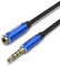Watio Wave Cable audio - cable estéreo jack 3.5 mm macho y hembra, 5 m, color azul, ideal para audio nítido y conexión fácil. *