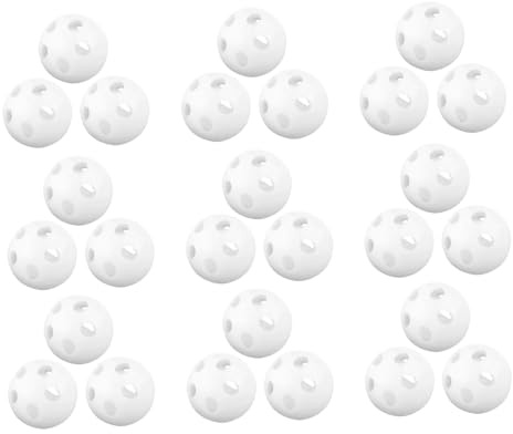 HANABASS 80 Pièces Boules Plastiques Blancs pour Jouets Garçon Fille Inserts de Bruit DIY pour Peluches Remplacement Grelot pour Développement Sensoriel des Nourrissons