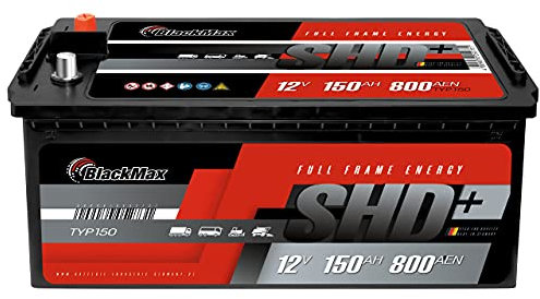 BlackMax LKW Batterie 150Ah anstatt 120Ah 135Ah 140Ah Traktor Landmaschinen Starterbatterie 12V 800A/EN