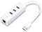 TP-Link UE330 Adattatore USB di Rete 2 in 1, Hub a 3 Porte USB 3.0, Adattatore Gigabit Ethernet, Porta Gigabit Ethernet, Plug & Play, Design Compatto e Portatile, Windows, Mac OS, Linux OS, Chrome OS
