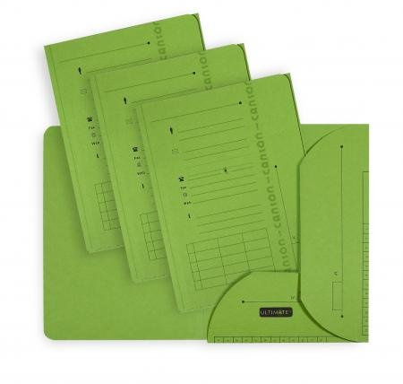 Sous-dossier Ultimate chemise HV 2 rabats, lot de 25, A4 kraft vert - Lot de 4