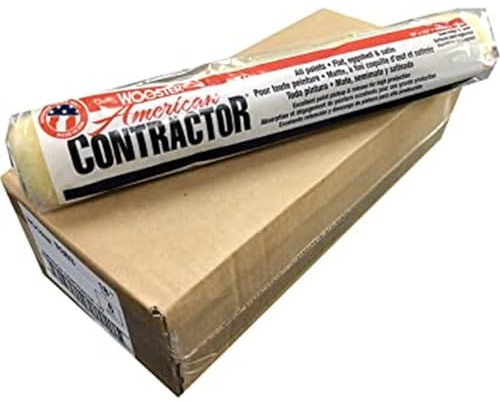 Wooster Brush R363 18 inch American Contractor 1/2 inch Nap Paint Roller - Pack of 6