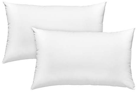 sleepling 2er Set Faserkissen, Doppelpack, Inlet Sofakissen, Zierkissen und Dekokissen, 30 x 50 cm, atmungsaktiv, waschbar 60 Grad, Ökotex, Made in EU, weiß