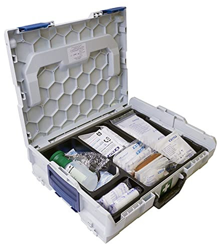 GOTOOLS Betriebs-Verbandkasten in L-BOXX Gr. 1 inkl. Augenspülflasche DIN 13157