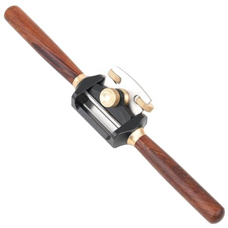 Pialla Da Carpenteria a Doppia Direzione Costruzione Fissata in Ottone Manico in Legno Naturale Larghezza 46 Mm Utensile Portatile Da 230 G Manico Ergonomico in Legno Pialla