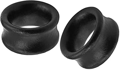Hoisy Kit Dilatador Oreja 2 Unidades, 18mm Kit Dilatador, Madera Negra, Madera, Piercing Hombre Oreja Negro