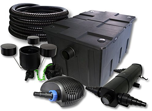 SunSun Filterset för 60 000 l damm med 36 W dammklarare och 40 W ECO pump 25 m slang Skimmer