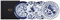 TOKYO design studio Flora Japonica 4-er Teller-Set blau-weiß, Ø 16 cm, ca. 2 cm hoch, asiatisches Porzellan, Japanisches Blumen-Design, inkl. Geschenk-Verpackung