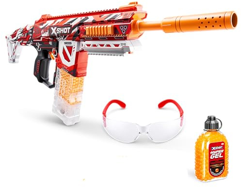 XSHOT Hyper Gel HPG-700 Blaster, Semi and Fully Automatic Gel Blaster & 20,000 Hyper Gel Pellets, 700 Capacity Mag, Eyewear, Ages 14 & Up by ZURU
