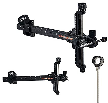 surwolf viseur d'arc recurve viseur d'arc 9 Carbon Bracket Recurve Sight，Archery Accessories for Competitive Recurve Bows RH&LH (Noir, LH)