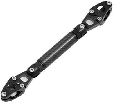 LSHIJI Barra di Bilanciamento per Moto in Lega di Alluminio Traversa Rinforzata per Manubrio a Livello 22mm Universale Manubrio Bilanciato Moto (Noir)