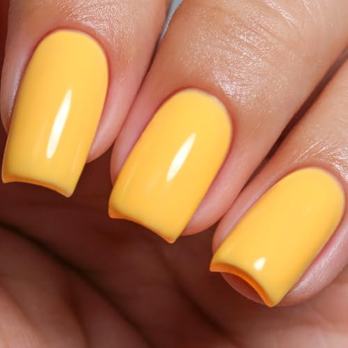 Imtiti Gel Nail Polish, 1Pcs Candy Yellow Soak Off UV LED Gel Polish, Long Lasting, Nail Art Manicure Salon DIY at Home for Spring and Summer (0.34 Fl Oz-964)