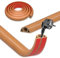 DIKARIYA Passage de Cable au Sol, Cache Cable Sol, Petit Canal de Câble Flexible, Goulotte Passe Cable, PVC Cache Fil Électrique Sol Auto-Adhésif Montage pour Tous Les Câbles Bureau