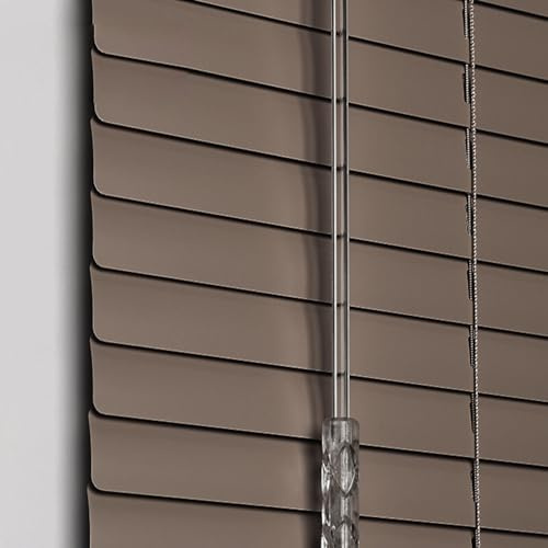 Persianas Venecianas Aluminio 115 88 95 100 72 108 135 130 140 180 195, Protección Solar y Privacidad, Fácil Instalación, Cortinas Veneciana para el Hogar, Oficina, Baño, Dormitorio(Marrón)