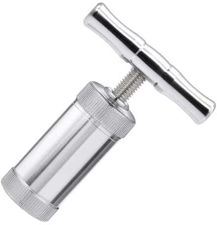 GREATRICH Prensa Rosin, Prensa Ajos, Garlic Press, Prensador de Ajos, Prensa de Polen de Aleación para Hierbas, Especias, Ajo, Pimienta, Sal, Herramienta de Cocina Precisa y Compacta