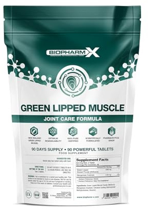 Green Lipped Mussel for Dogs & Humans 2000mg Per Serving (90 Tablets) High Strength Joint & Cartilage Support - Natural Omega 3 Source for Mobility, Flexibility & Inflammation Relief