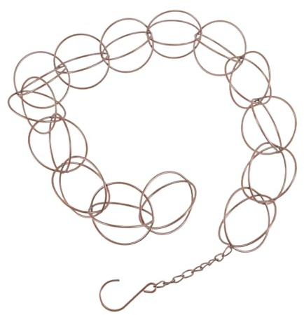 Durlo Catena antipioggia in rame per RING – pratico ed elegante raccoglitore di acqua piovana per esterni, ideale come ricambio per grondaia