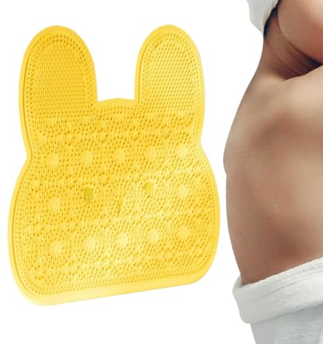 Douche Exfoliante Pour Les Pieds En Silicone – Nettoyeur De Pieds Mural Avec Ventouses | Brosse Pour Les Pied De Douche Et Masseur De Dos | Tapis De Bain En Silicone Antidérapant Pour Femmes, Hommes,