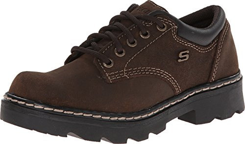 Skechers Damen Parties Mate Oxford Schuhe, Braun (Schokoladenbraunes Wildleder), 39 EU