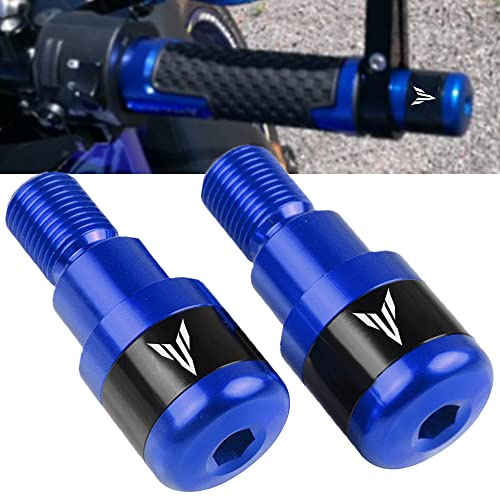 2pz Moto CNC Bilanceri Manubrio Contrappesi Per MT-01 MT01 MT03 MT-03 MT07 MT-07 MT09 MT-09 MT10 MT-10 SP MT125 MT-125 (Blu)
