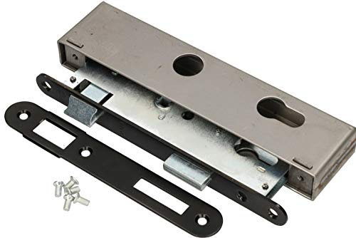 KOTARBAU Einsteckschloss 72/34 PZ mit Kasten Verzinkt Links/Rechts Rohrrahmenschloss Türschloss Innen/Außenbereich Sicherheisschloss (Links)