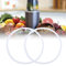 2 Stück 9,5cm Siegelring, Gummidichtring Weißer Flexible O-Ring Mixer Ersatzteile für 600W Entsafter