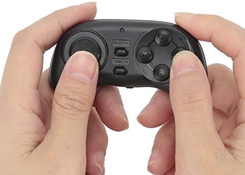 Mini contrôleur de jeu sans fil, manette de jeu Bluetooth portable ， Manette de jeu à distance de contrôle de 32,8 pieds intégrée dans une batterie rechargeable pour