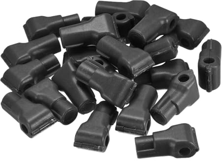 sourcing map Minorista Tienda Supermercado Móvil Teléfono Antirrobo Gancho Bloqueo, 6mm Especial Magnético Pantalla Estante Bloqueo, Clavija Gancho, Negro Paquete de 50