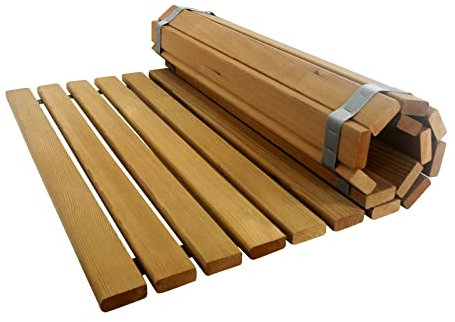 SudoreWell® Badmatta, duschmatta, badgaller av Red Ceder, 100 x 60 x 1,5 cm (AP-11 GW)