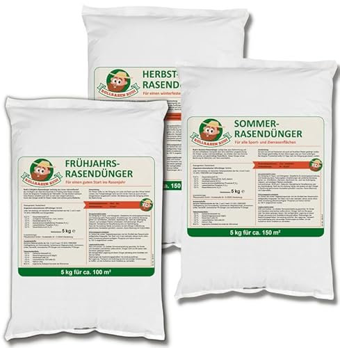 Rudis Rasendünger-Jahrespaket (0-50m²)