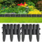 Zäune & Absperrungen, Gartenumrandungen & Einfassungen, Rasenkanten, 36 Stück, anthrazit, 10 m, PP