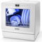 Duronic Table Top Dishwasher DW5 WE 950W Compact Tabletop Dish Washer Mini 5L Dishwashers with 8 Wash Cycles Electric Countertop Cleaner for Quick Eco Cleaning Plates Glass Cutlery Fruit White