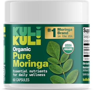 KULI KULI Organic Pure Moringa Capsules, 60 CT
