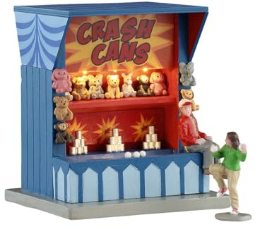 Lemax Crash Cans Game, Set of 2, Battery-Operated(4.5V), Table Accents, #54460