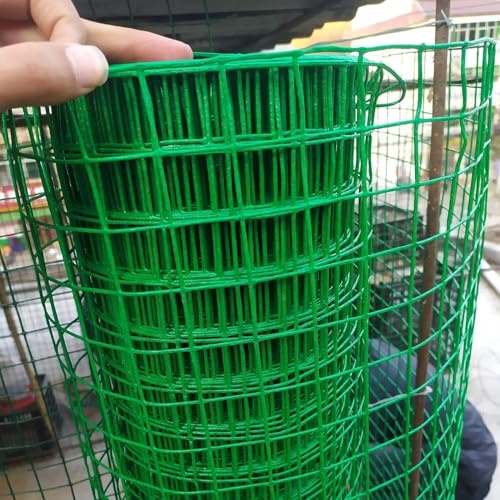 Recinzione in rete metallica zincata resistente, 1 m x 18 m, 1,5 cm, barriera temporanea per protezione da giardino, controllo degli animali e paesaggistica