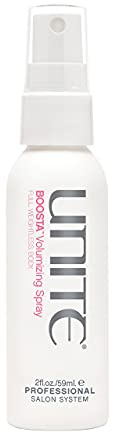 UNITE Hair – BOOSTA Volumizing Spray – Travel-Size Heat-Activated Root Lifting Spray for Weightless Volume & Flexible Hold – UV & Thermal Protection – 2 Fl Oz