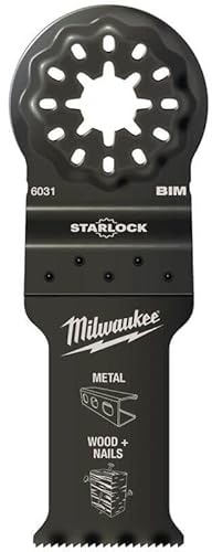 Milwaukee 48906035 Cuchillas de Incisión para Multiherramienta, 47 mm Longitud, 43 mm Ancho